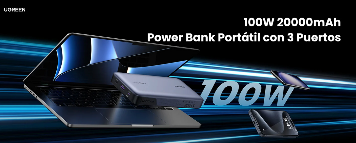 UGREEN Power Bank de 20000mAh